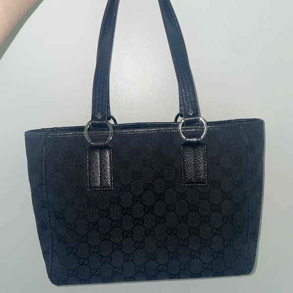 Vintage Gucci Open Tote Bag - GG Canvas - Picture 1 of 6